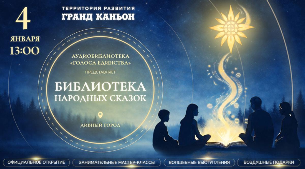 Приглашаем вас начать год с открытия аудиобиблиотеки народных сказок «Голоса единства"